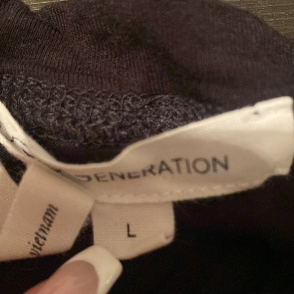 BCBGeneration Large Black Long Sleeve Shirt - Picture 3 of 5